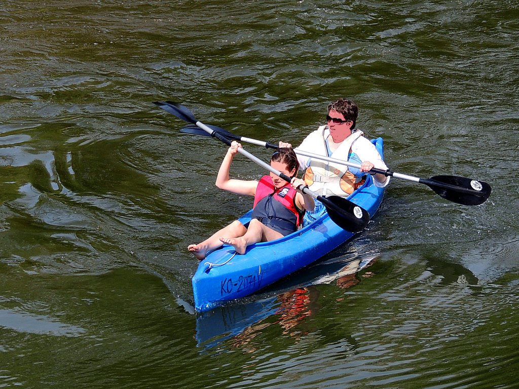 Kanufahrt bei Reil an der Mosel; 120823