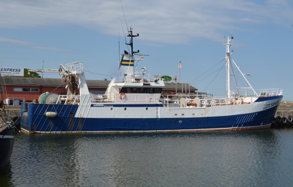 Laguna SIN 50 ein Fischkutter im Hafen von Simrishamn/Schweden am 24.05.2012 gesehen.