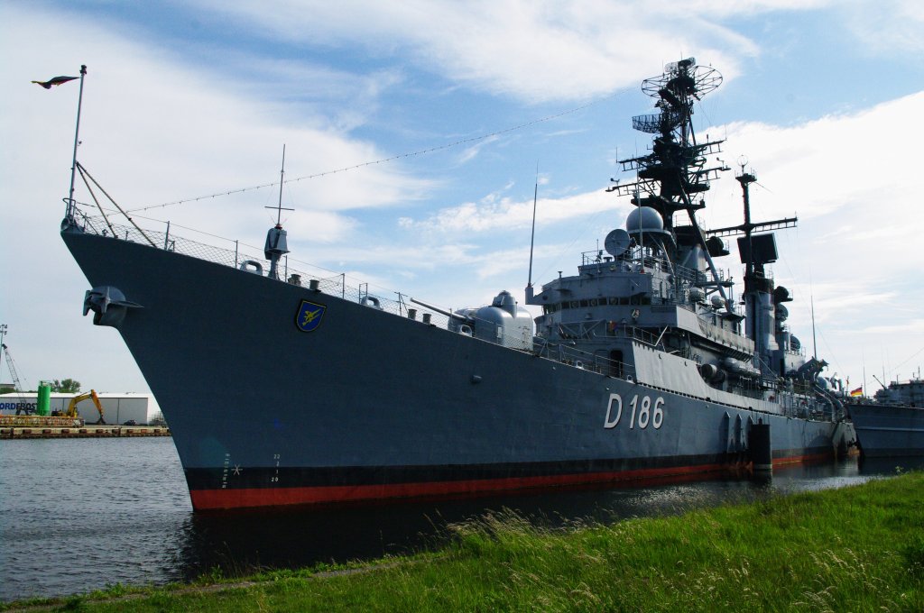 Lenkwaffen Zerstrer Mlders D186, im Marinemuseum Wilhelmshaven (26.05.2011)