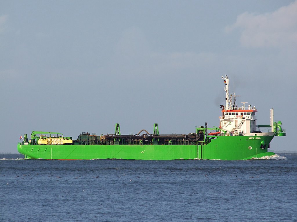 Mellina;IMO-9260689;K=125;B=17mtr. auf den Elb-Gewssern bei Cuxhaven;090829