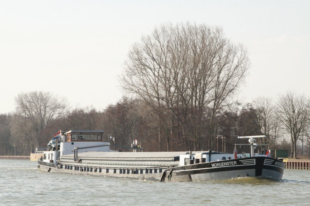 Morgenster T 1000,L 73m,B 8,20m am 08.04.2013 bei Lohnde.