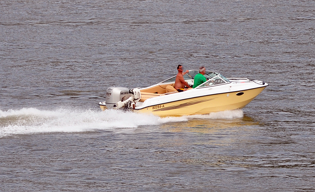 Motorboot 80284-A auf dem Rhein bei Knigswinter - 31.07.2010