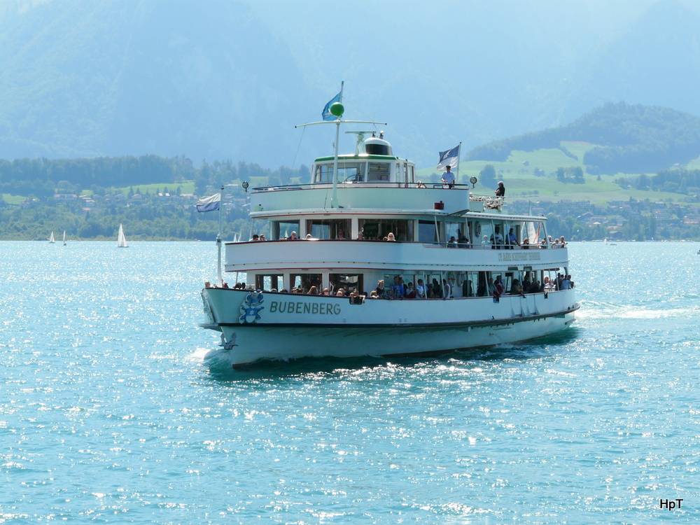 MS BUBENBERG unterwegs auf dem Thunersee am 07.08.2010