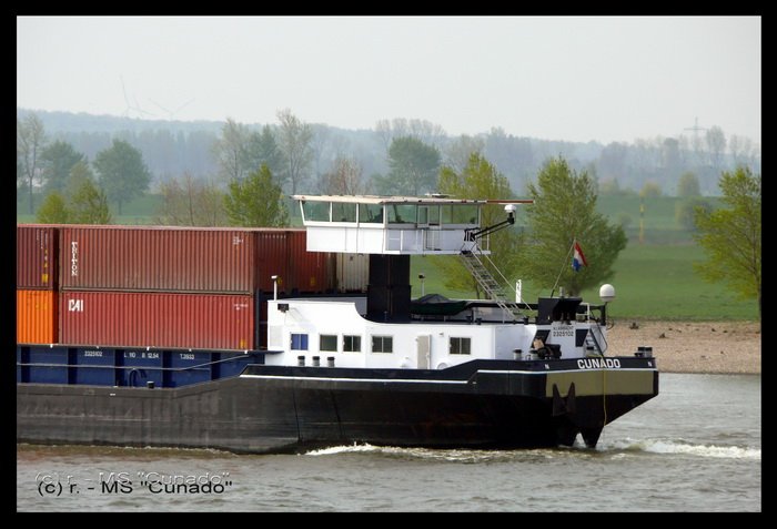 MS  Cunado  von H.I.Ambacht, ENI:2325102, 110m x 12,54m, vermessen mit 3933 T., ex MS  Zodiak 