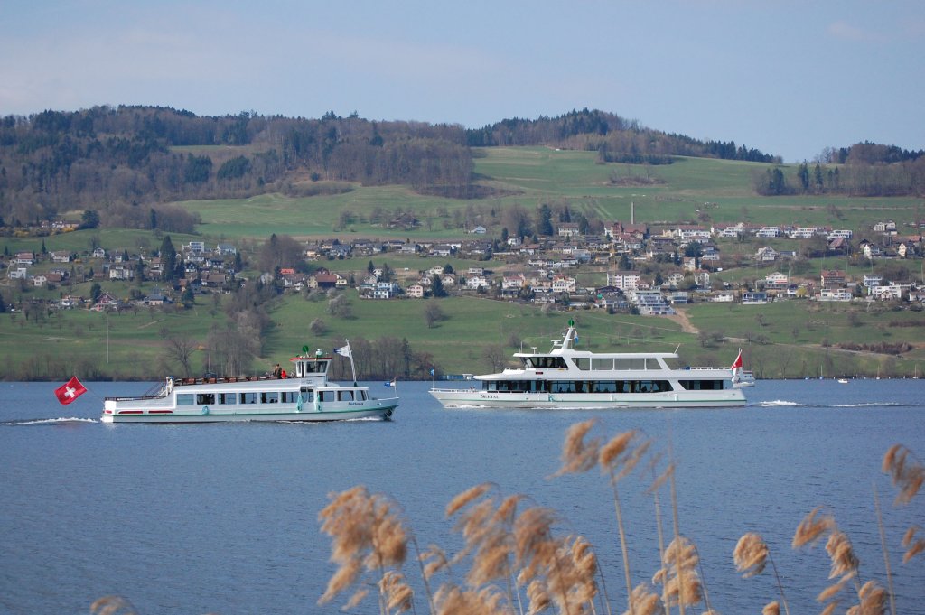 MS Fortuna (1963) kreuzt MS Seetal (2010) am 1.4.2012

http://www.schifffahrt-hallwilersee.ch/schiffe.php