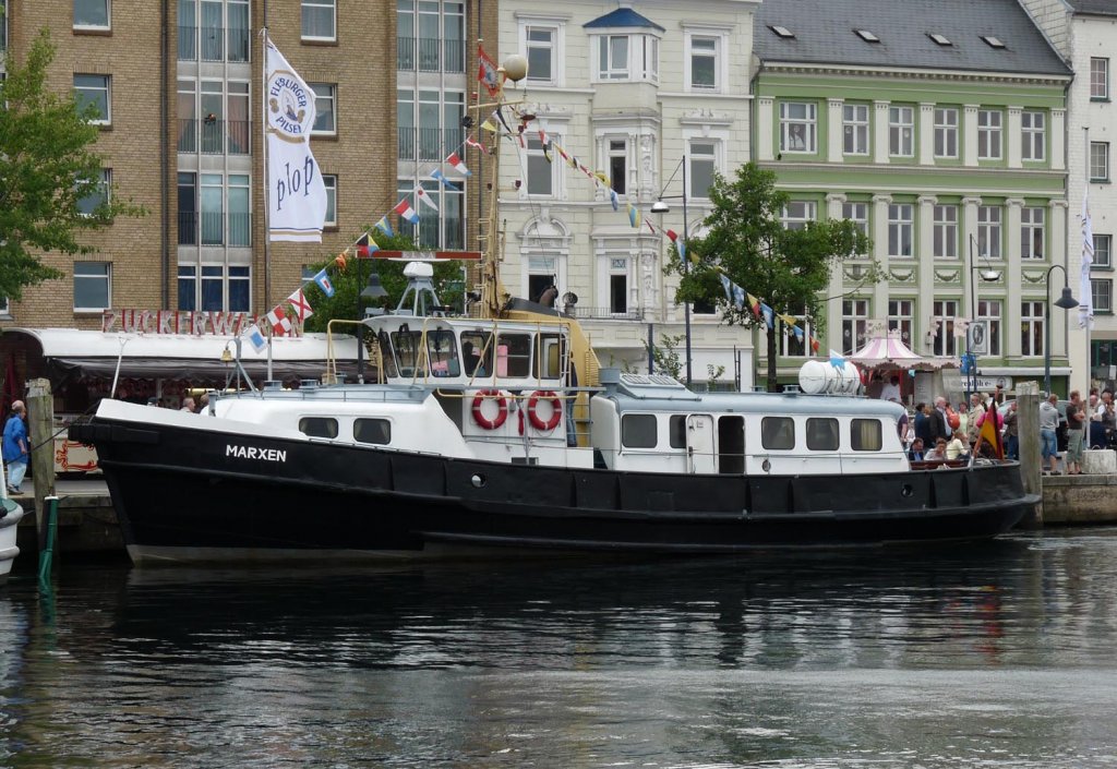 MS Marxen (Lotsenversetzboot) am 12.07.2009 beim Dampfrundum in Flensburg