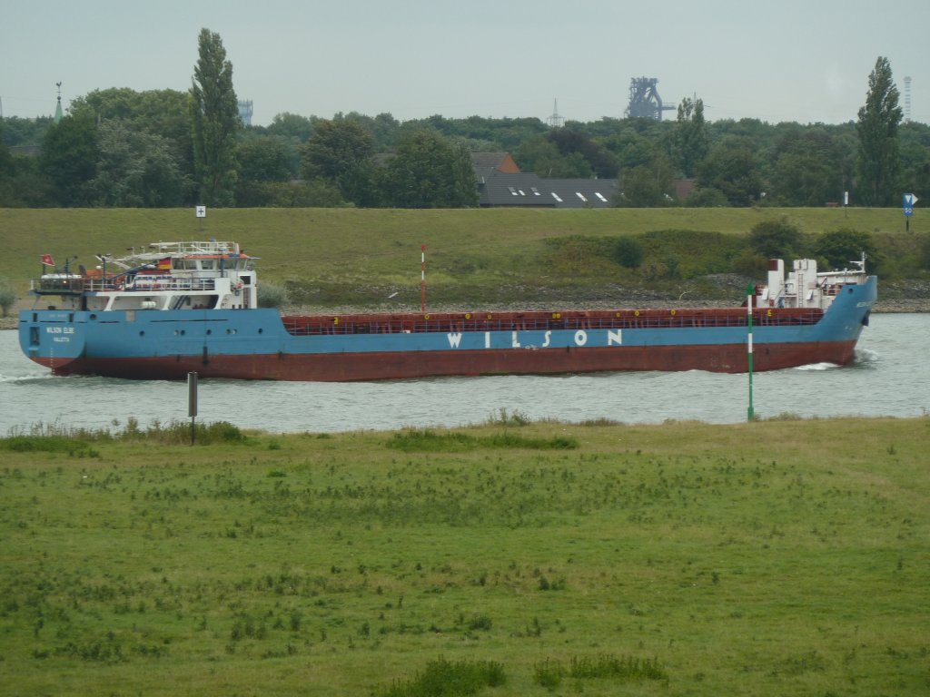 MS  Wilson Elbe  zu Berg bei Duisburg-Beeckerwerth am 14.09.2012