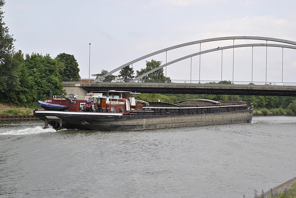 Nachschu auf die Helgoland am Mittelandkanal/Hannover, am 14.06.2011.