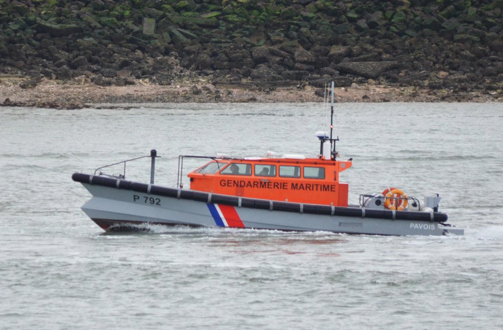 Pavois  P792 der Gendarmerie Maritime im Hafen von Le Havre am 29.05.2013 beobachtet.