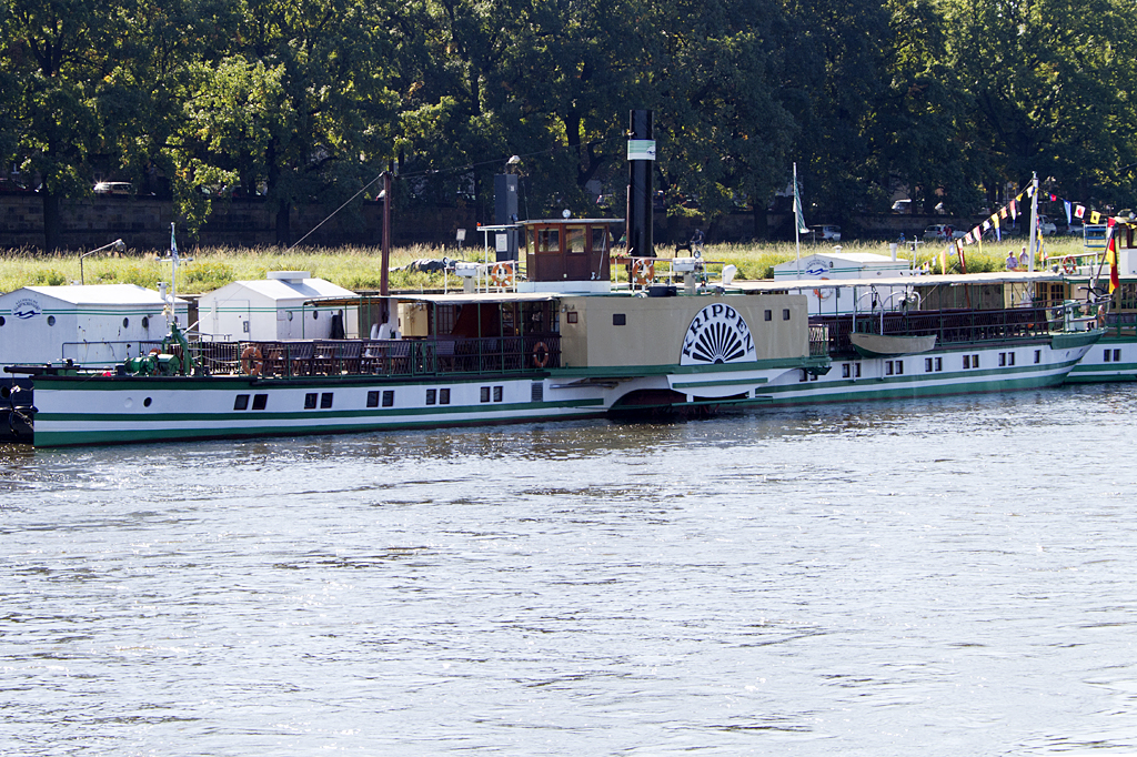 Schsische Dampfschiffahrt, Personendampfer  Krippen , gebaut 1892, 01.10.2011 Dresden

