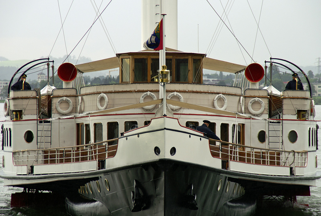 Schaufelraddampfer Hohentwiel am 31.08.2010 bei Bregenz.