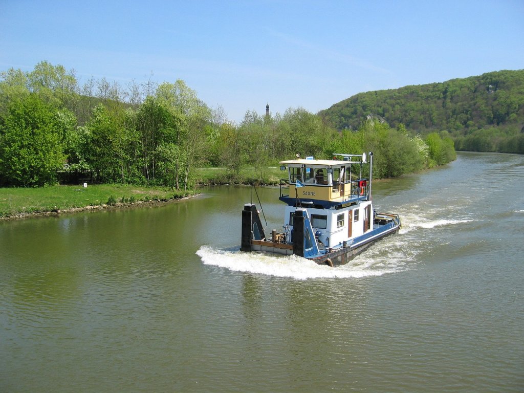 Schb Saone , 2323805 , befhrt am 01.05.2005 den Main-Donau-Kanal bei Untereggersberg mit Fahrtrichtung Meihern - Schl. Dietfurt.