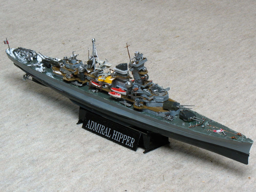 Schiffsmodell Schwerer Kreuzer  Admiral Hipper ; Maßstab 1:350
