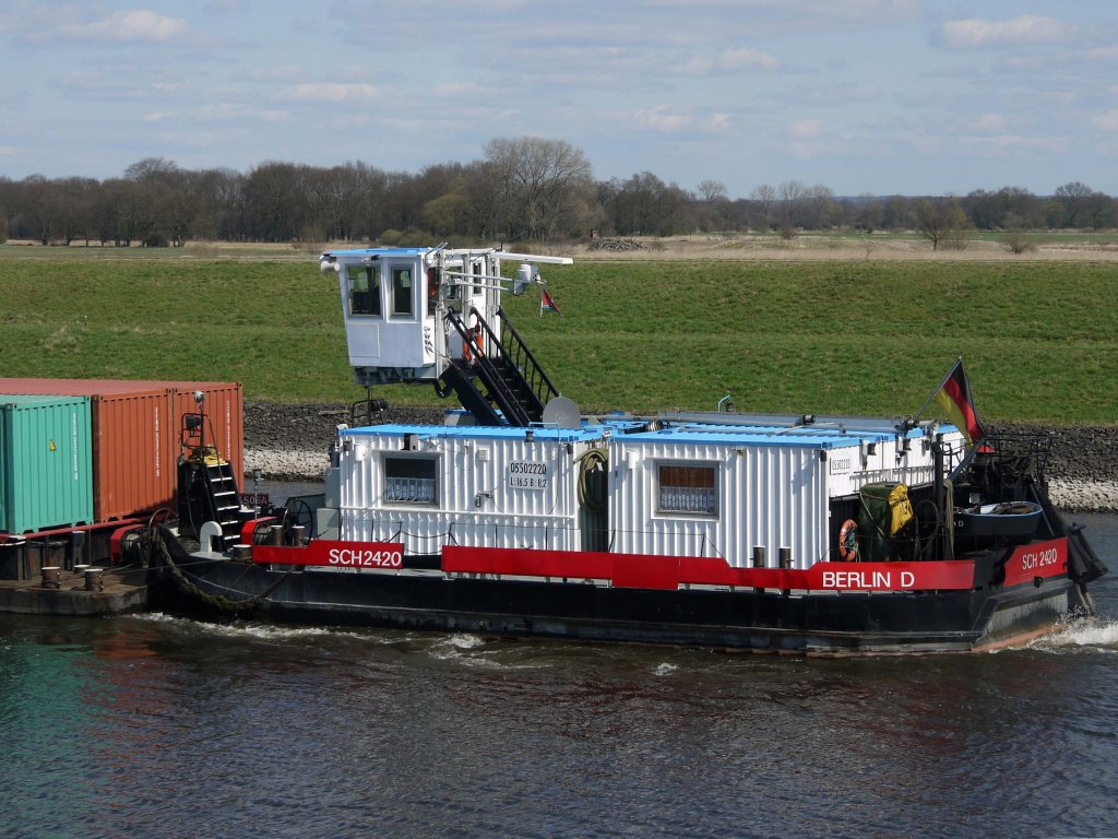 Schubboot SCH 2420 (ENI 05505220) auf dem ESK Richtung Artlenburg; 08.04.2012
