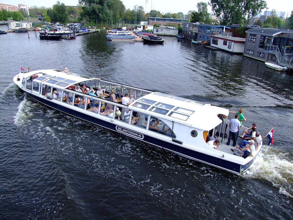 See-Amsterdam.nl, Canaltour im Bereich Olympiastadion in Amsterdam;110903