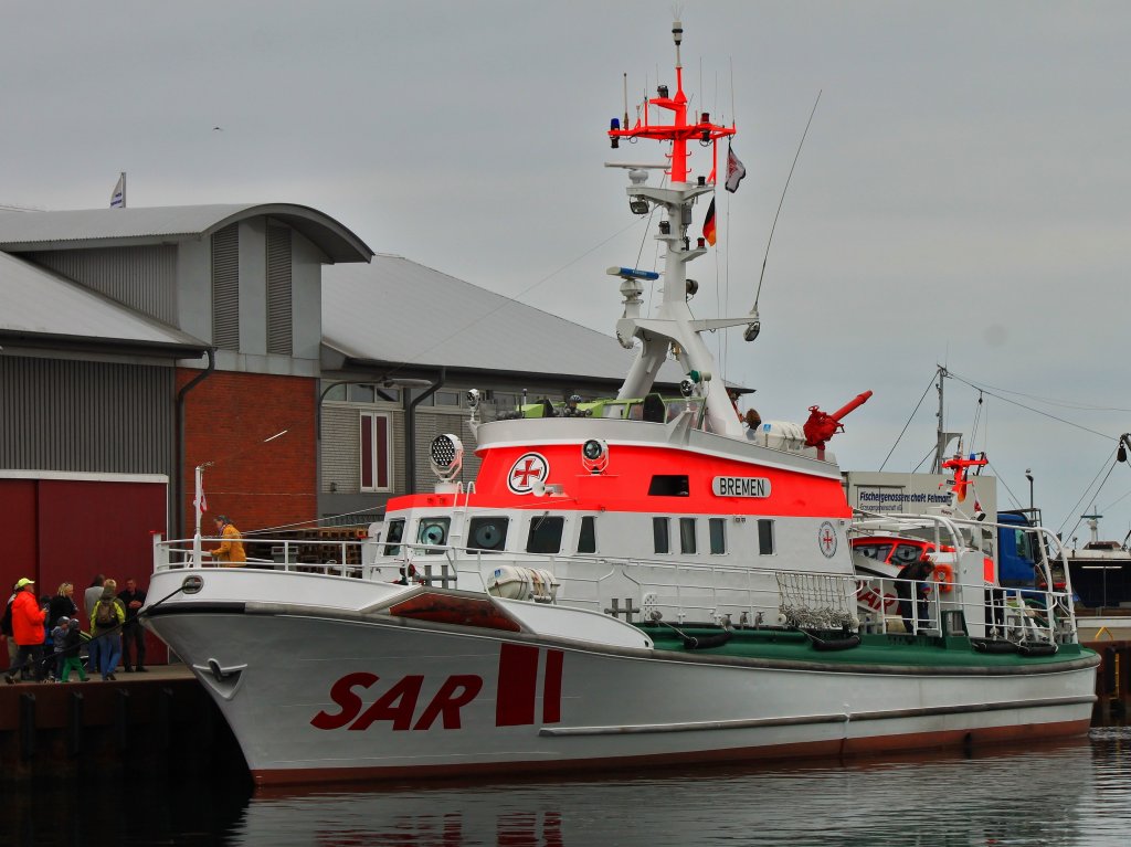 Seenotkreuzer Bremen der DGzRS am  09.06.2013 beim Hafenfest in Burgstaaken auf Fehmarn.