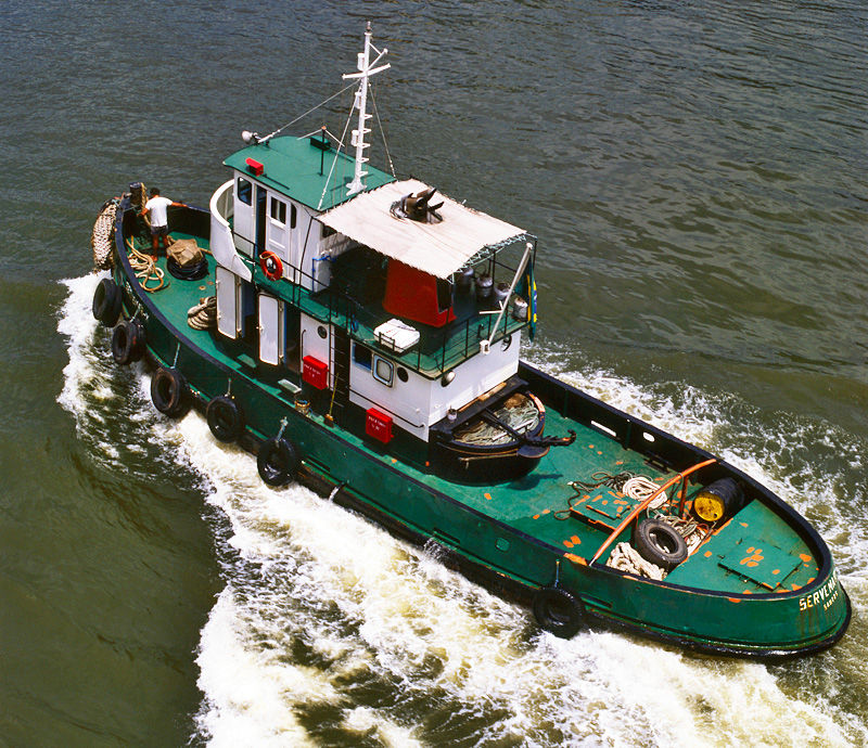 SERVE MARE -
Hafenschlepper in Santos, Brasilien -
fotografiert 1983 - 
Autor:  Wolf Eggers