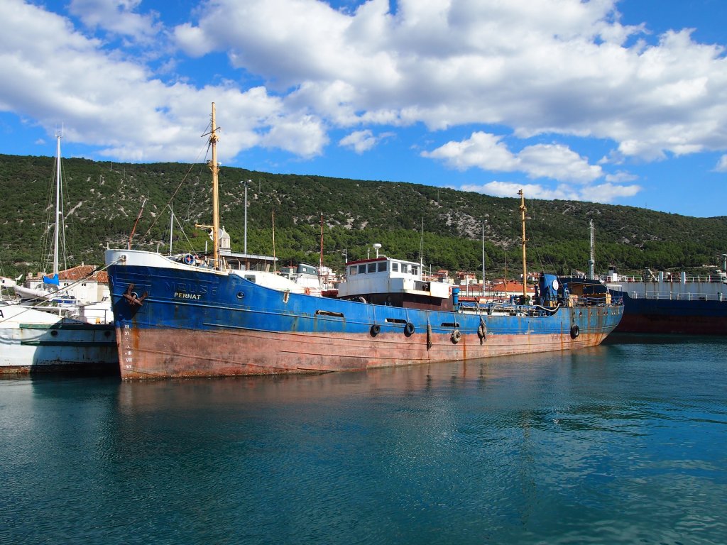 Shiff Pernat (1953) Croatia in der Hafen Cres  am 2012:09:20.