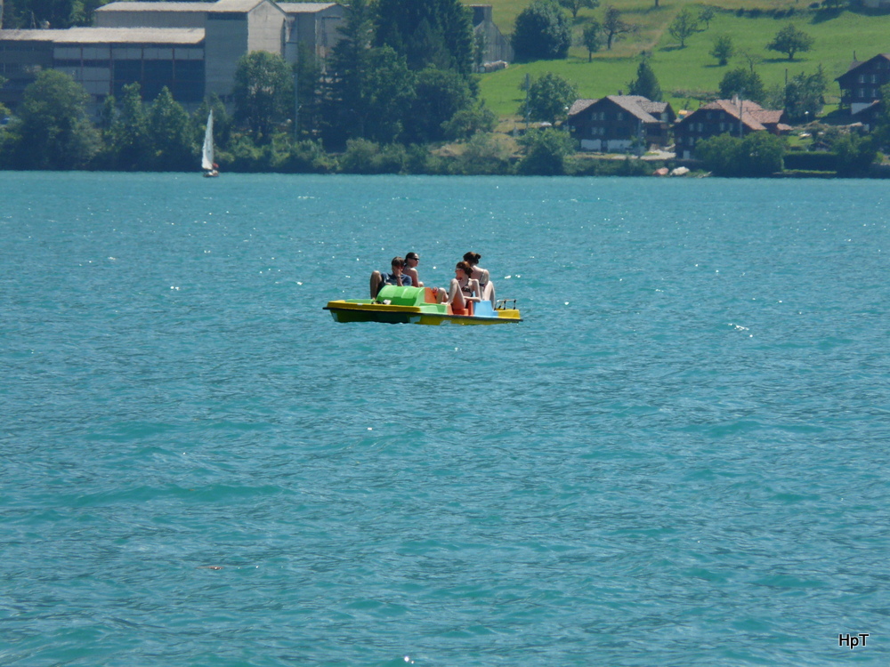 Tretboot unterwegs auf dem Thunersee am 16.06.2012