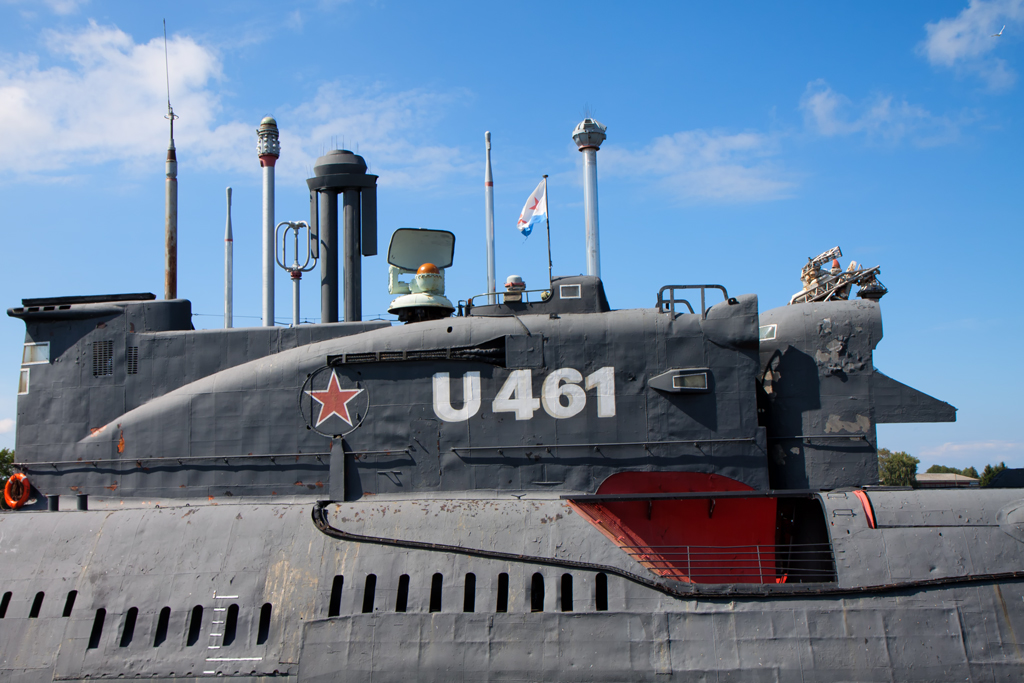 U-Boot Turm von U 461 des Maritimen Museums Peenemnde,nahe dem Historisch-Technischen Museum. - August 2012
