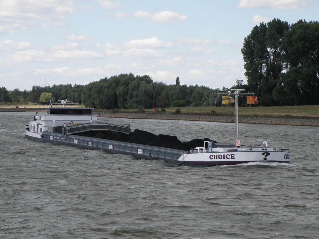 WOHIN  ????

Binnenschiff   CHOICE   auf  dem  Rhein.
Ein  cooles  Schiff, finde  ich.