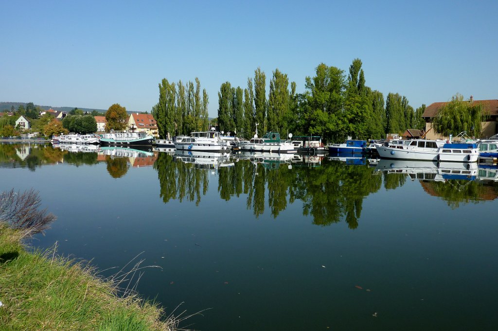 Zabern (Saverne), der Hafen am Rhein-Marne-Kanal, Okt.2012