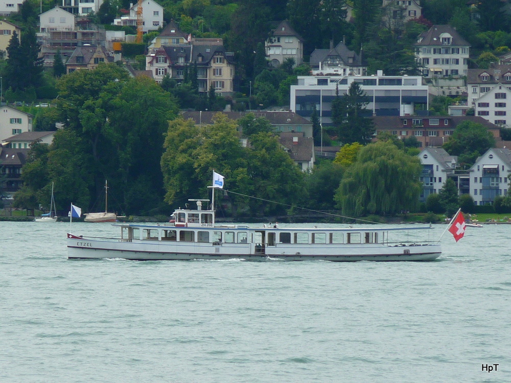 Zrichsee - MS ETZEL unterwegs auf dem Zrichsee am 13.08.2011