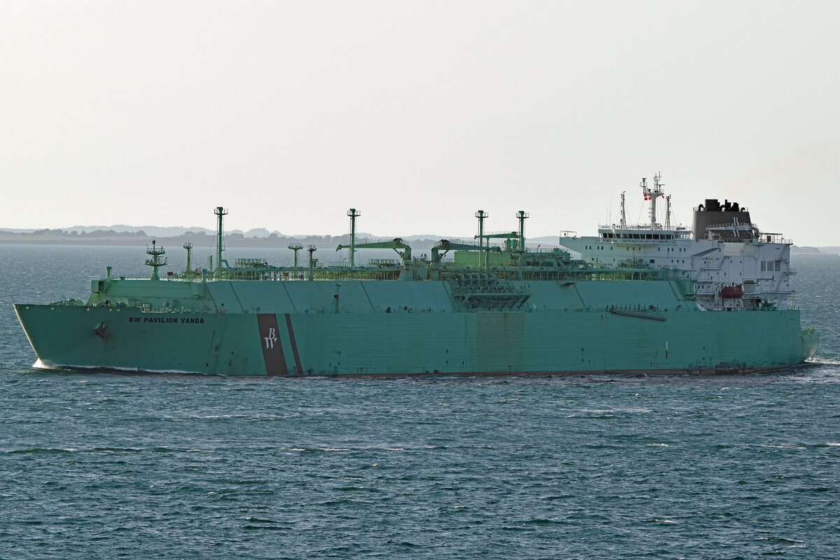  LNG-Tanker BW PAVILION VANDA (IMO 9640437) am 17.7.2021 in der Ostsee