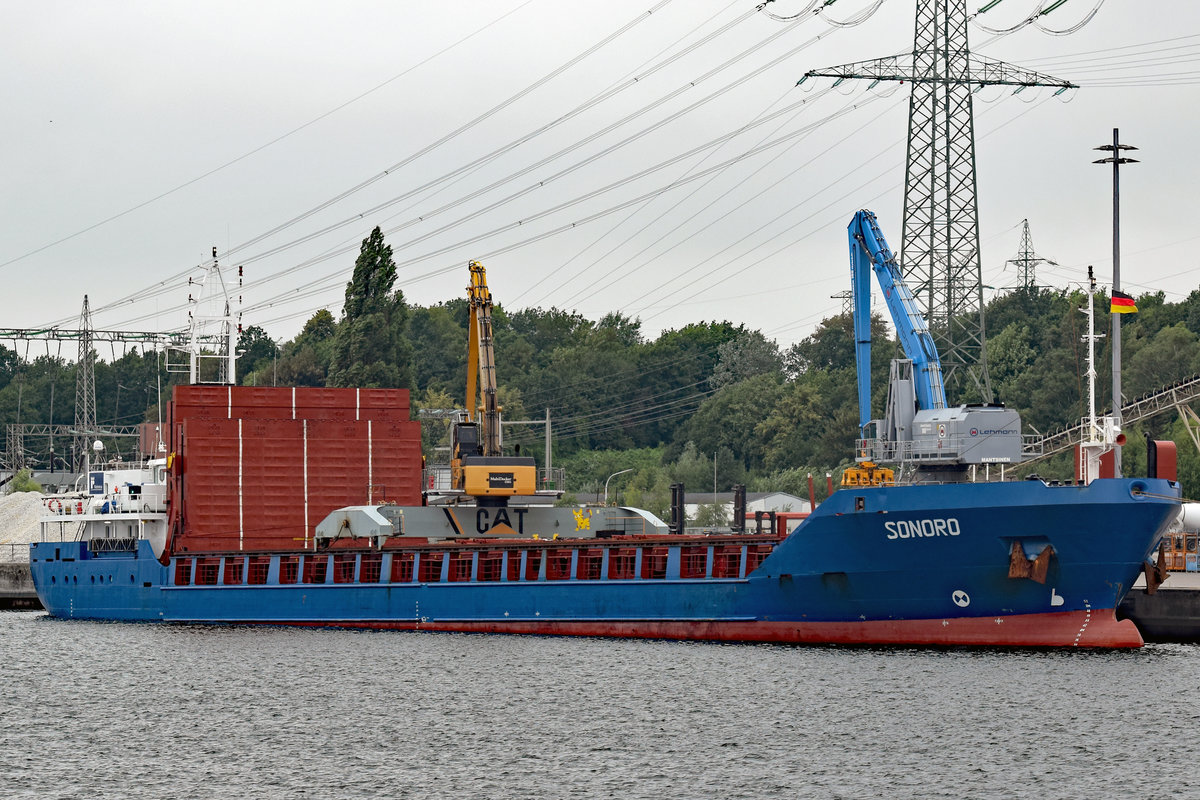  SONORO (IMO: 9199397) am 06.07.2019 im Hafen von Lübeck 