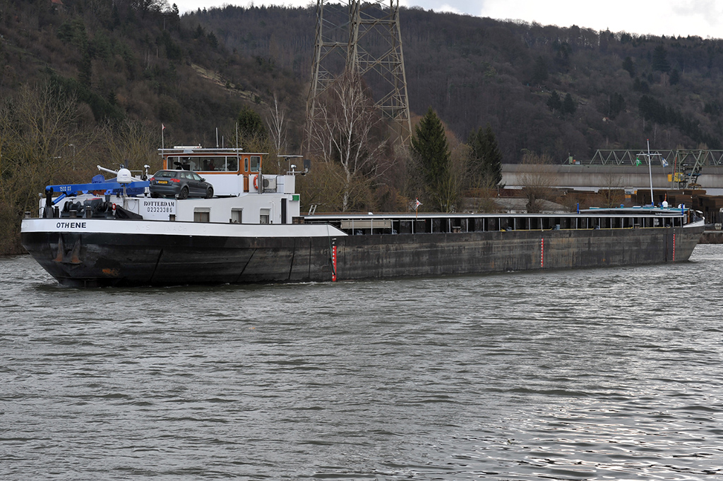 07.03.2017 OTHENE beim zurücksetzen Richtung Schleuse Deizisau - 02323386