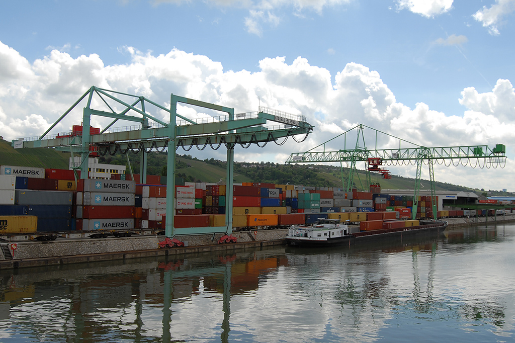 15.05 2017 Containerterminal am Ostkai des Stuttgarter Hafens