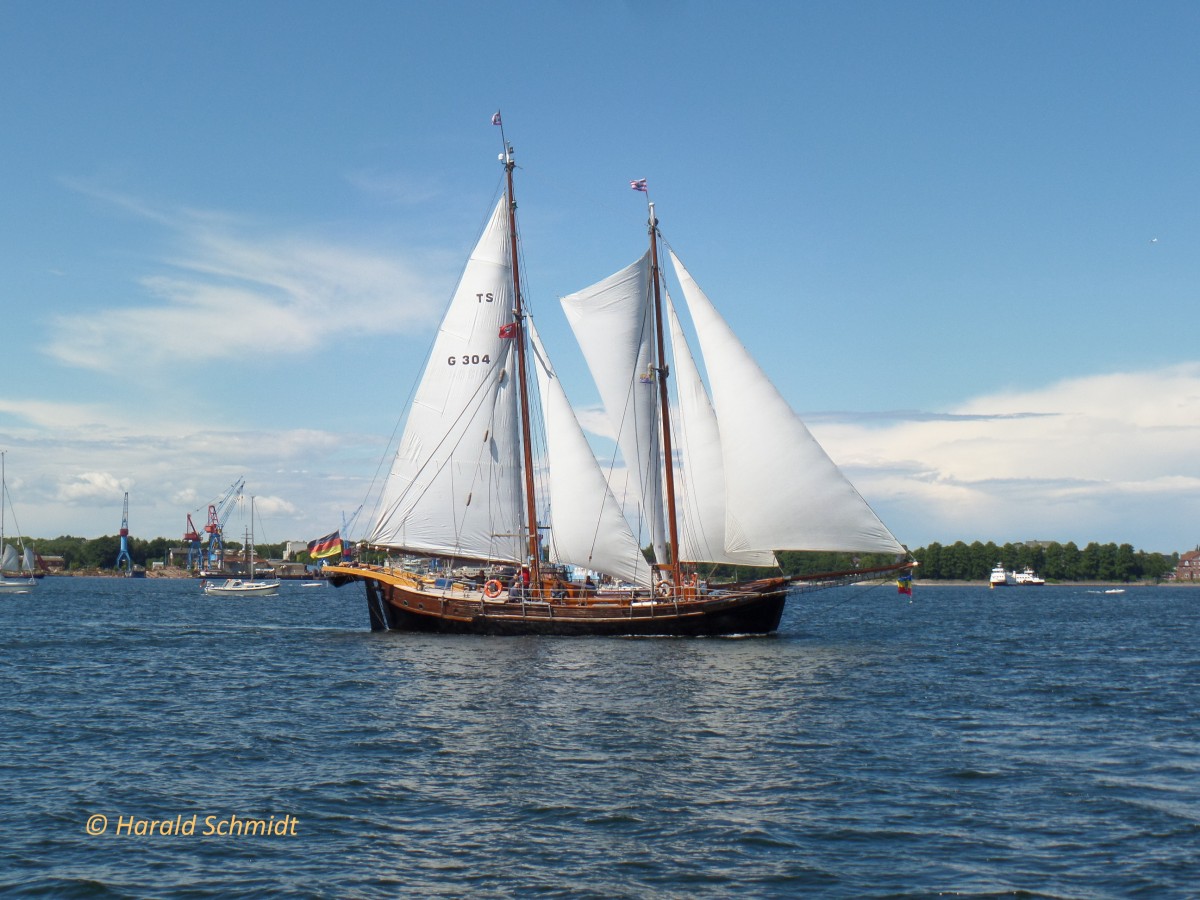 2-Master am 25.6.2014 auf der Kieler Förde