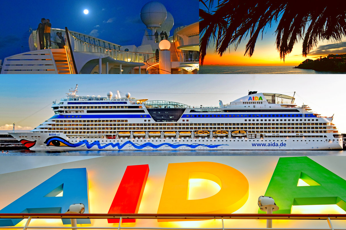 AIDAsol im Hafen von Funchal / Madeira, 07.02.2017