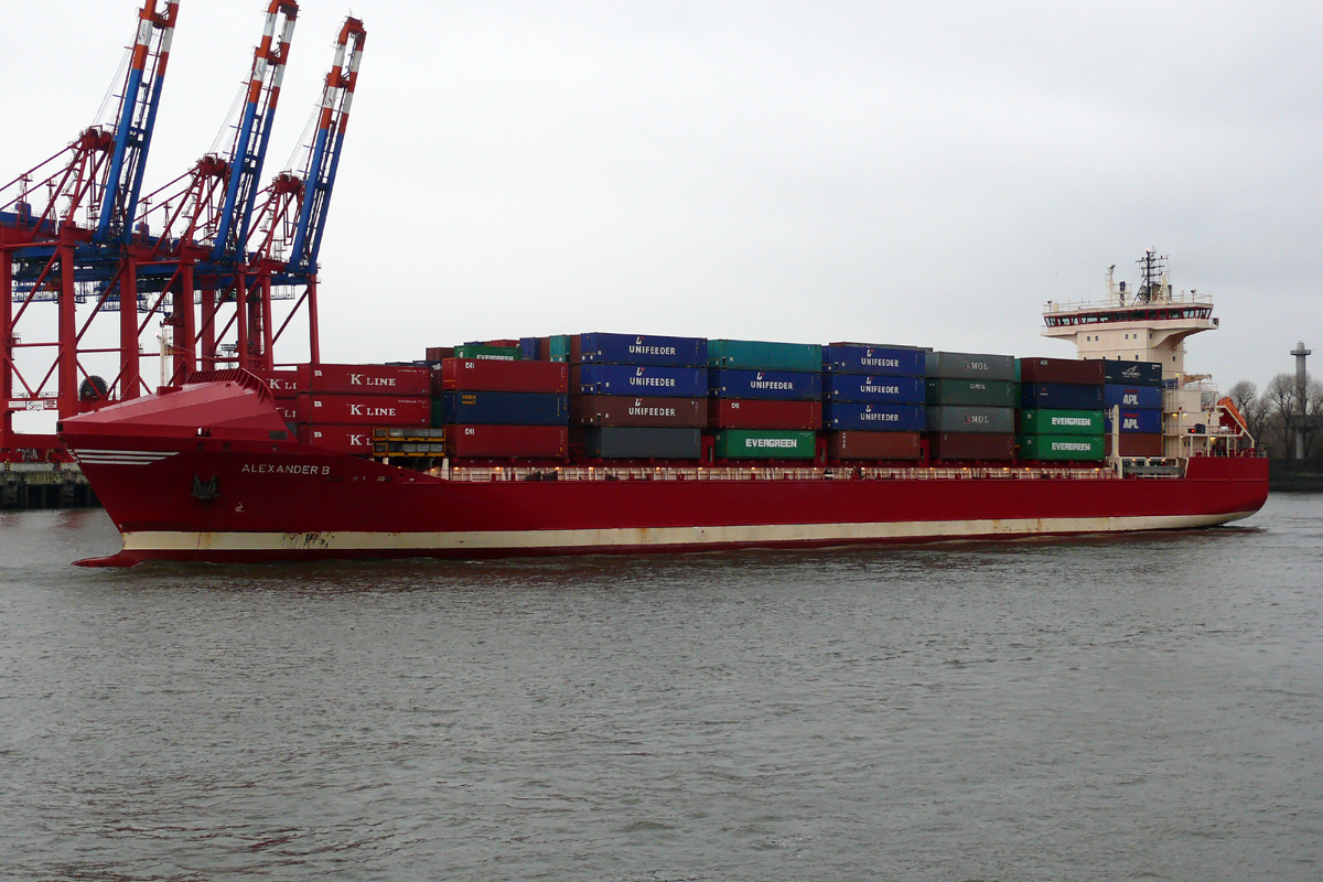  ALEXANDER B  im Hamburger Hafen 21.12.2013