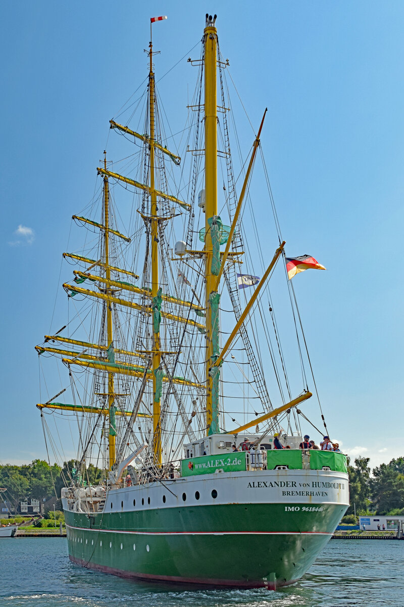 ALEXANDER VON HUMBOLDT II (IMO 9618446) am 31.08.2021 im Hafen von Lübeck-Travemünde