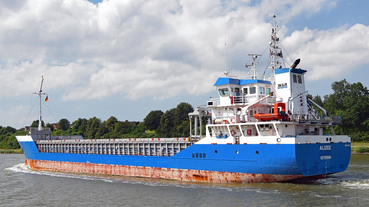 ALIZEE (IMO 9574303) am 24.7.2021 im NOK (Nord-Ostsee-Kanal)