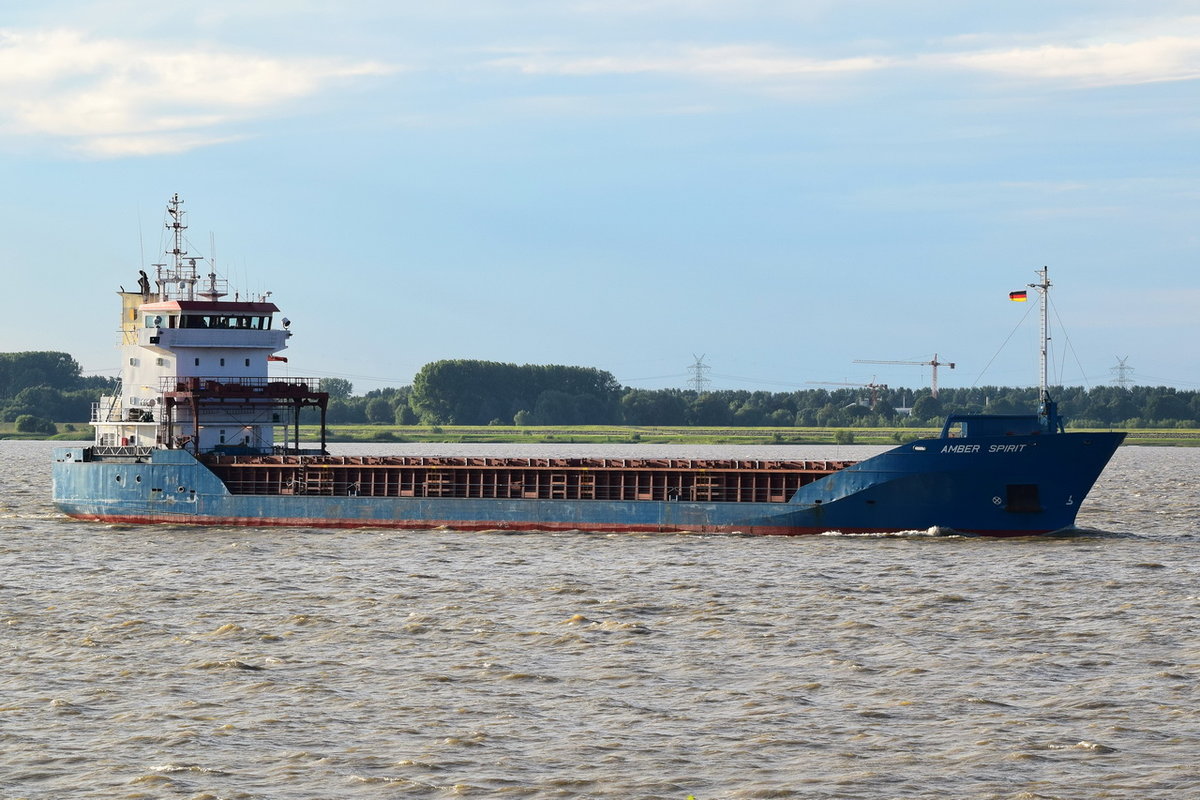 AMBER SPIRIT , General Cargo , IMO 9142643 , Baujahr 1997 , 100.85 x 14.6 m , Grünendeich , 10.06.2020