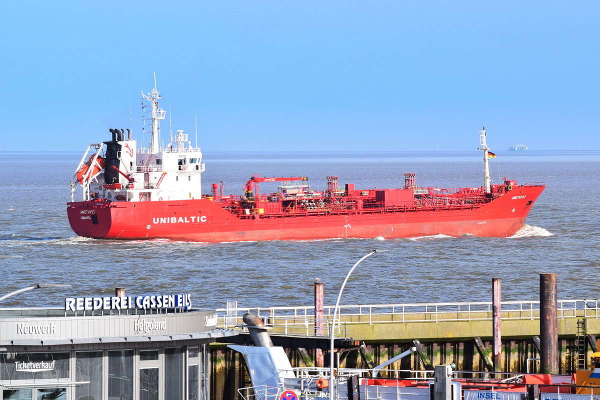 AMETHYST , Tanker , IMO 9246918 , Baujahr 2002 , 92.27 x 13.6 m , 20.03.2020 , Cuxhaven