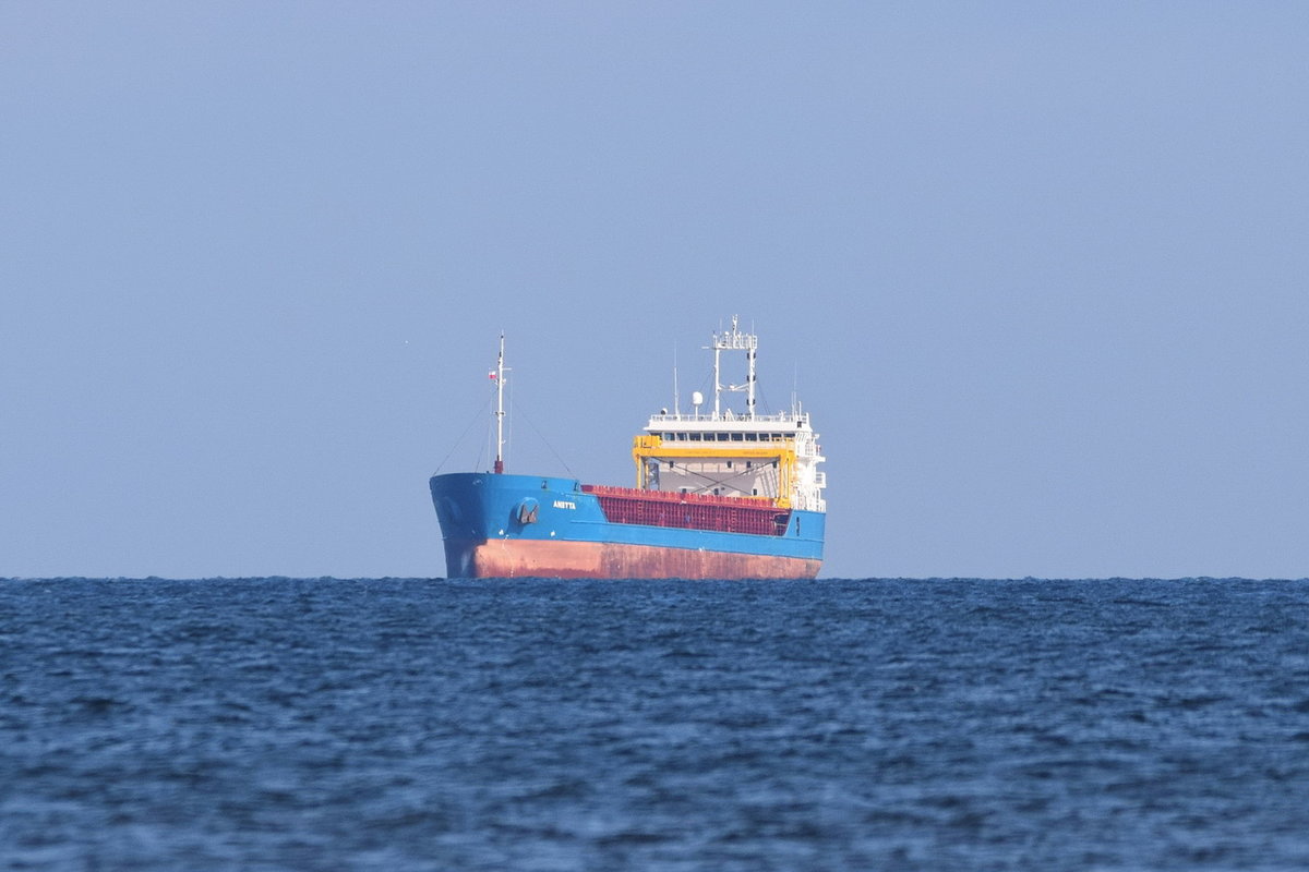 ANETTA , General Cargo , IMO 9583902 , Baujahr 2014 , 89.9 x 15 m , 28.02.2020 , Ostsee , Höhe Ahlbeck