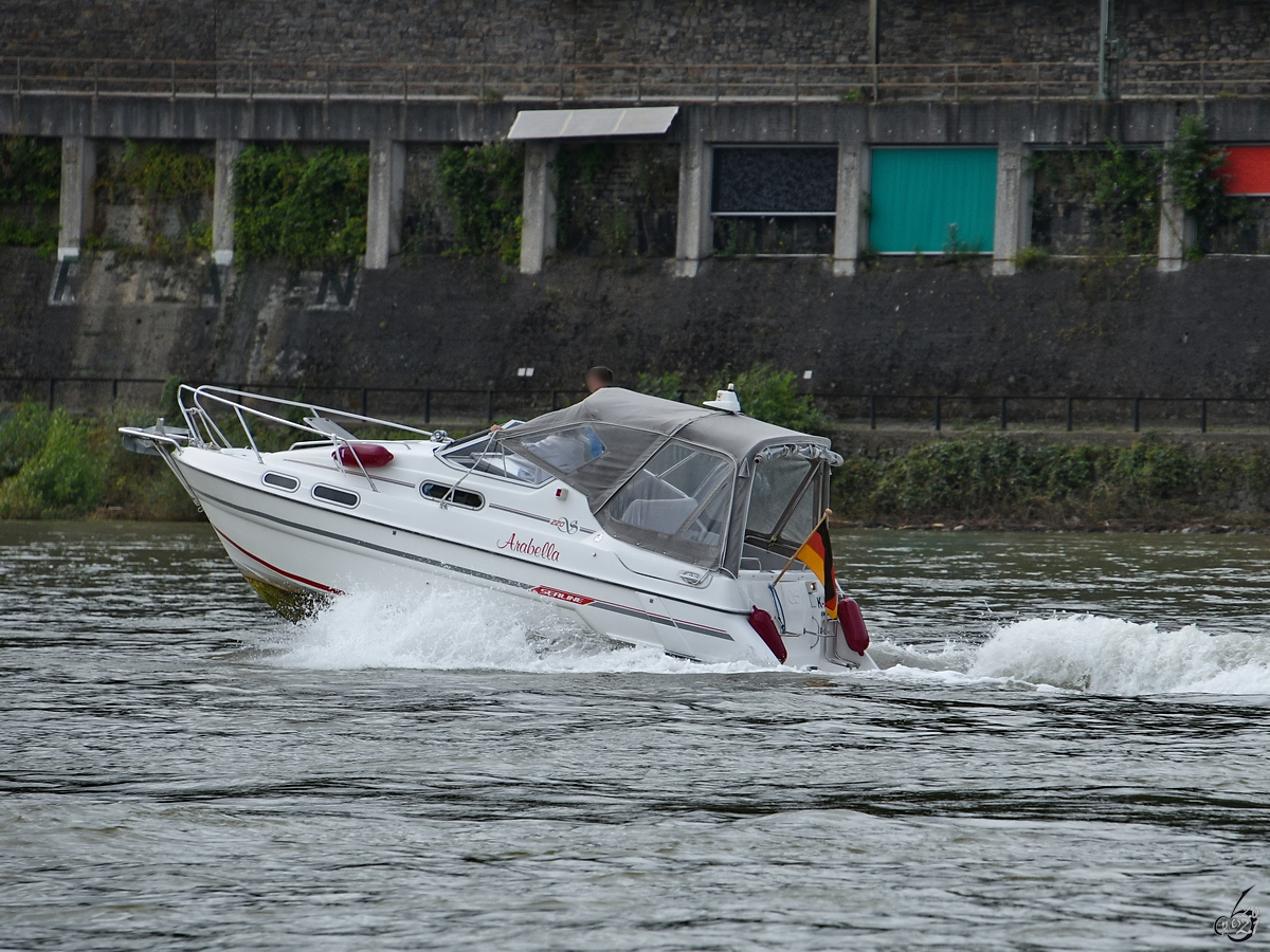 Anfang August 2021 war ARABELLA auf dem Rhein bei Remagen unterwegs.