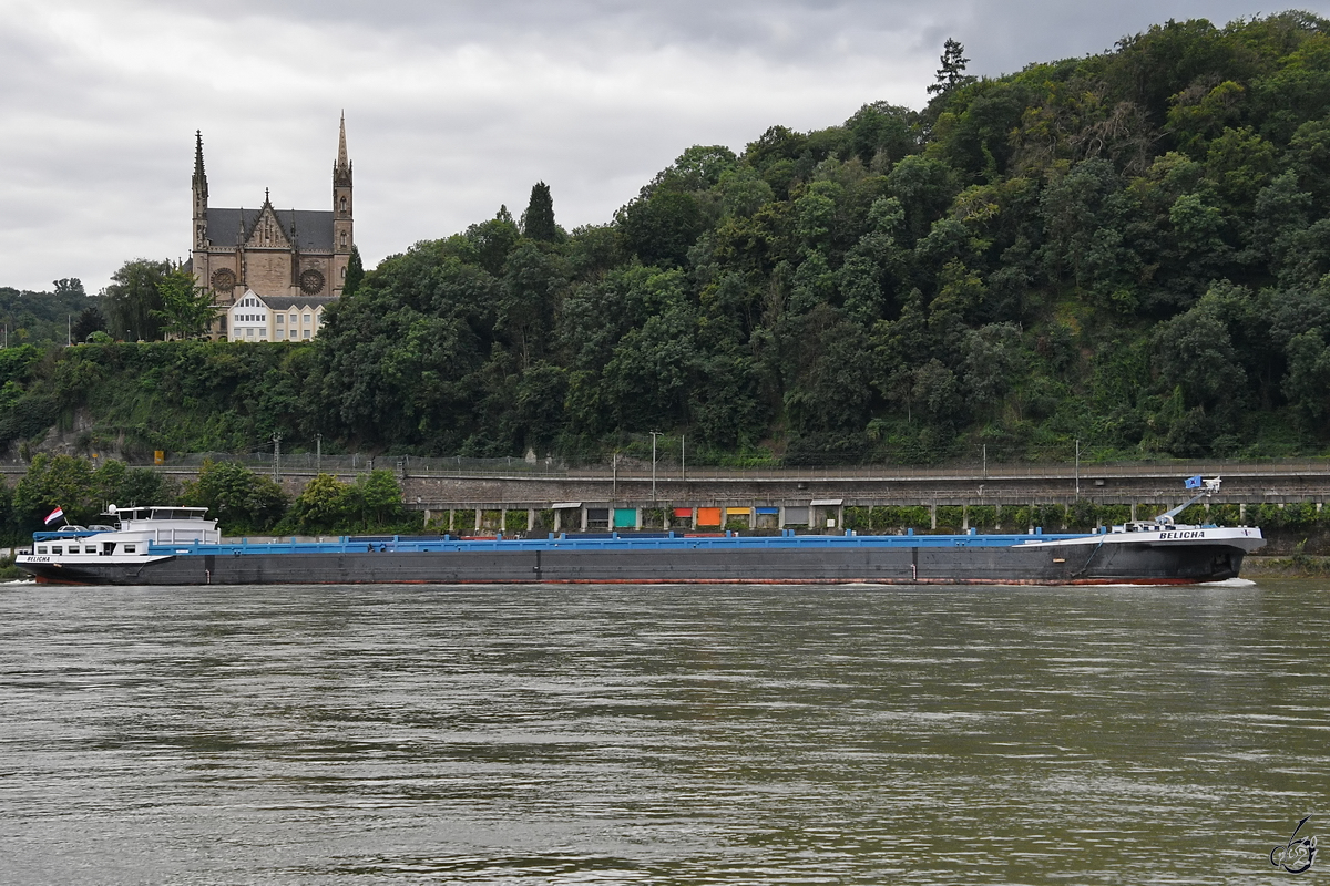 Anfang August 2021 war das Gütermotorschiff BELICHA (ENI: 06003885) auf dem Rhein bei Remagen zu sehen.