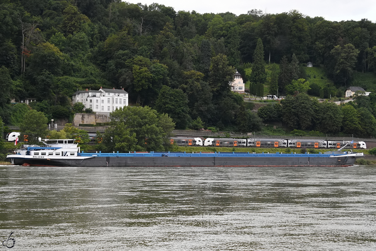 Anfang August 2021 war das Gütermotorschiff BELICHA (ENI: 06003885) auf dem Rhein bei Remagen zu sehen.