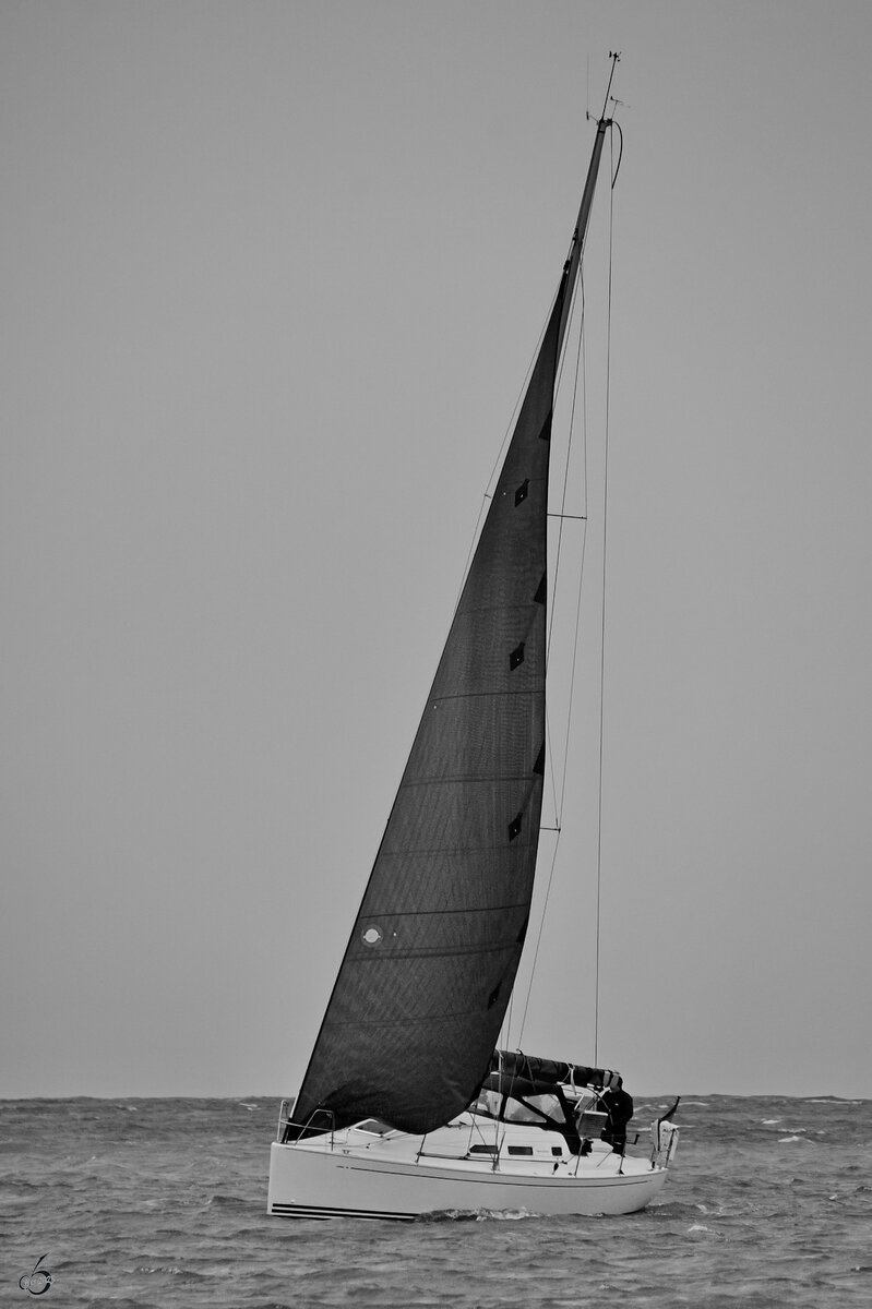 Anfang Mai 2023 kehrte dieses Segelboot nach Travemünde zurück.