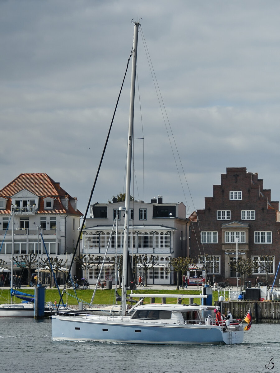 Anfang Mai 2023 kehrte das Segelboot CARIOCA nach Travemünde zurück.