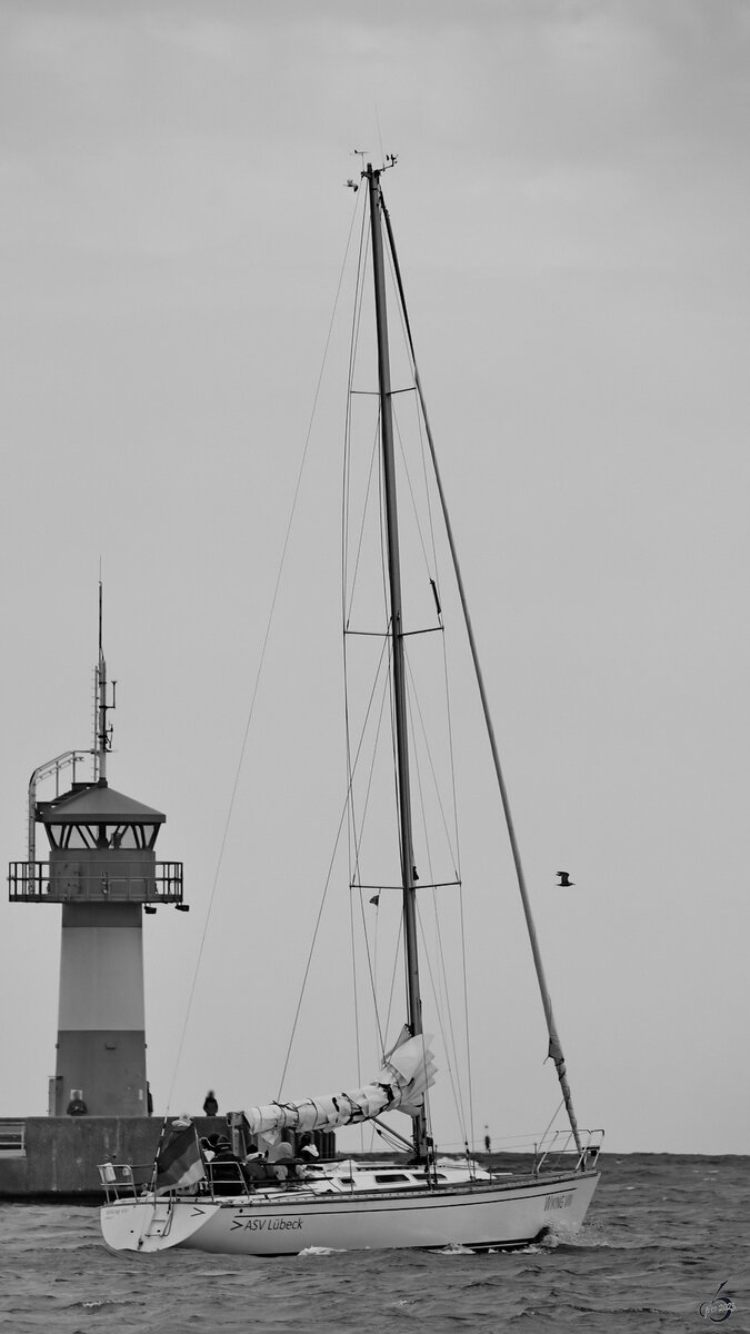 Anfang Mai 2023 war das Segelboot WIKING VIII in Travemünde zu sehen.