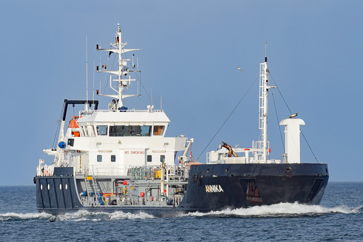 ANNIKA (IMO 9628489) am 14.03.2021 in der Ostsee vor Lübeck-Travemünde