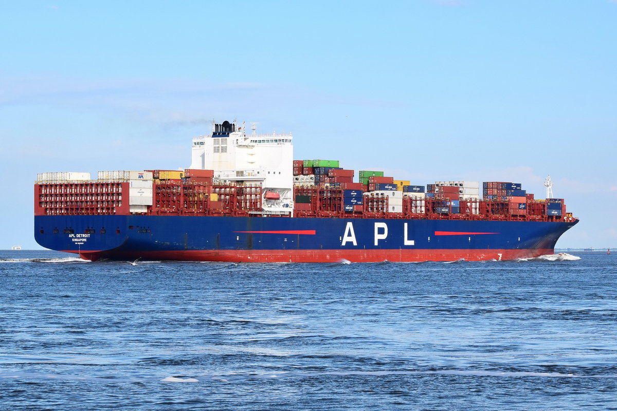 APL DETROIT , Containerschiff , IMO 9632208 , Baujahr 2014 , 328.2 x 52 m , 9200 TEU , 06.06.2020 , Cuxhaven