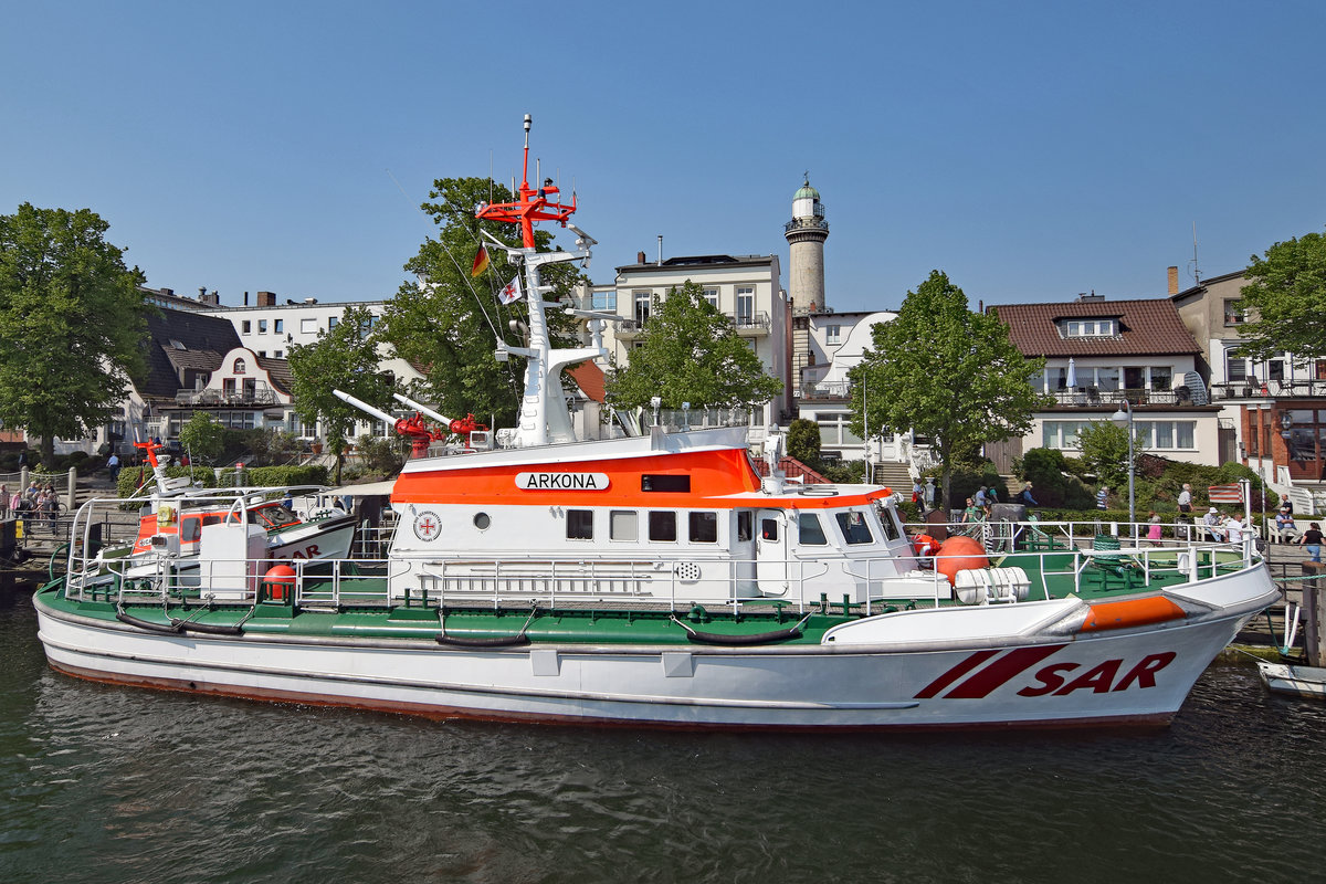 ARKONA am 13.5.2018 im Hafen von Rostock-Warnemünde