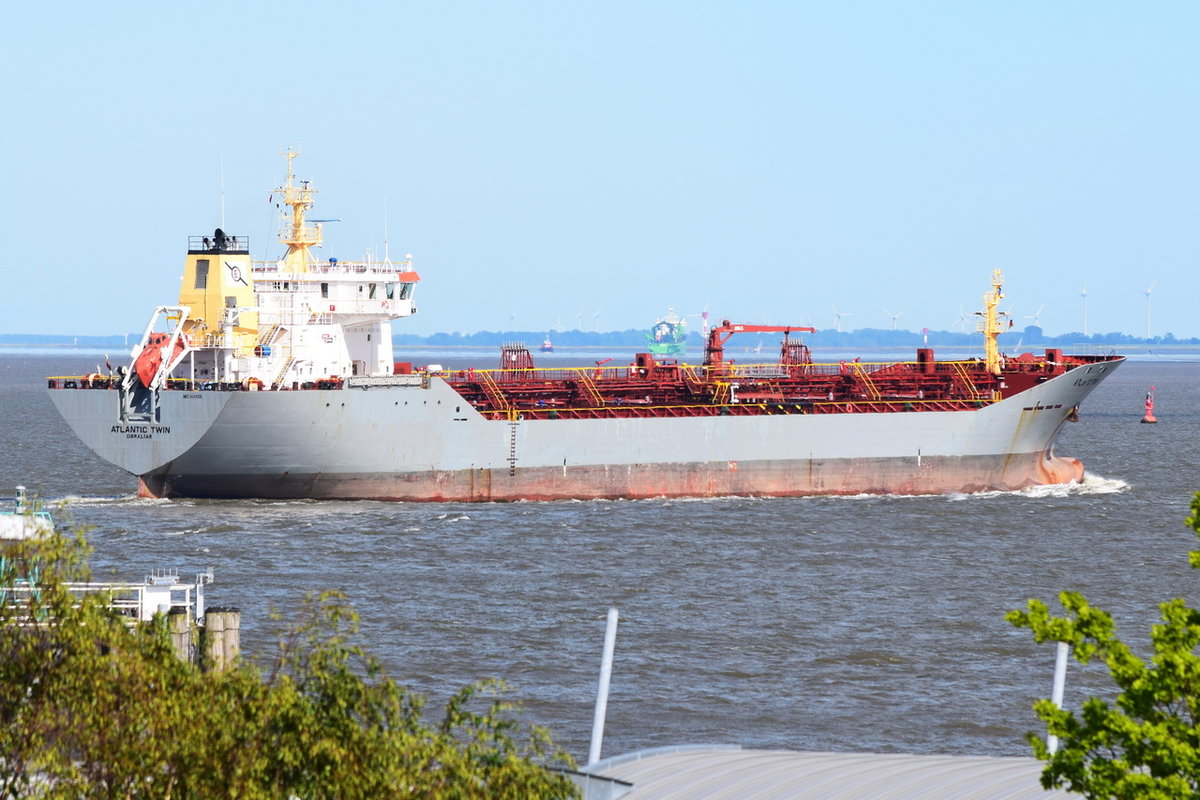 ATLANTIC TWIN , Tanker , IMO 9341328 , Baujahr 2008 , 149.6 x 22.03 m , Cuxhaven , 31.05.2020