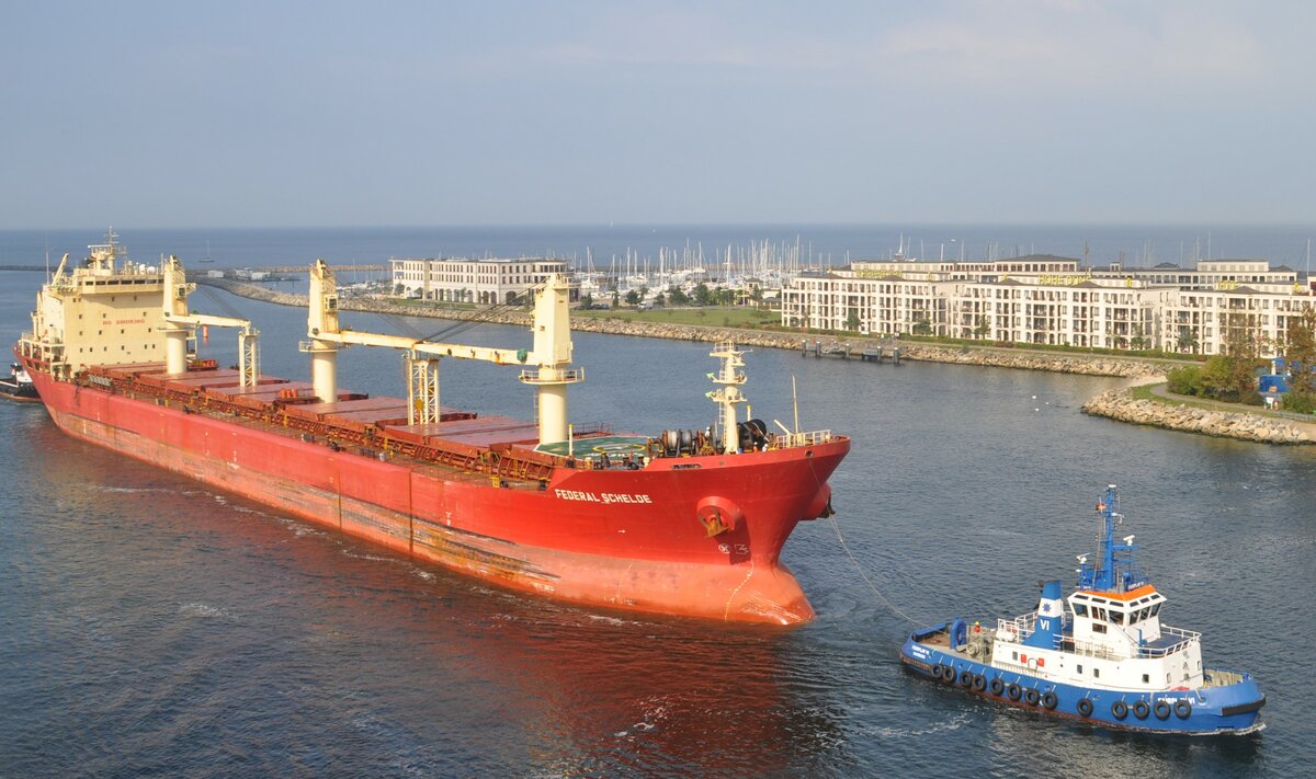 aufgenommen am 07.09.2018, IMO 9118147
Federal Schelde in Warnemünde